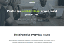 Tablet Screenshot of pentius.com